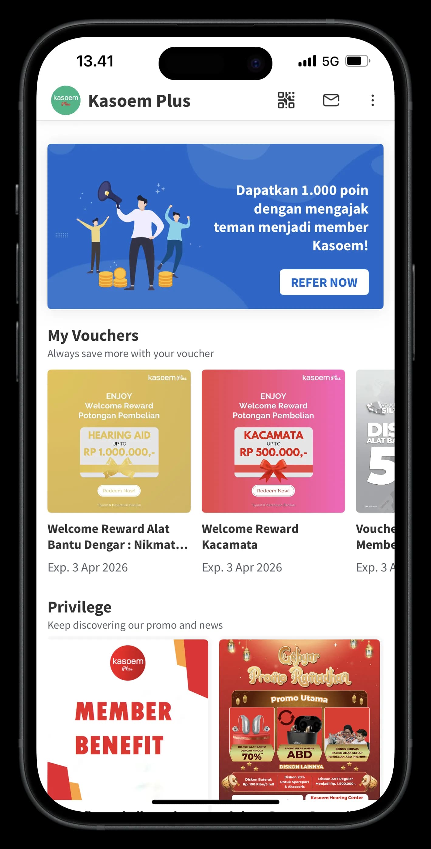 Kasoem Plus App Right