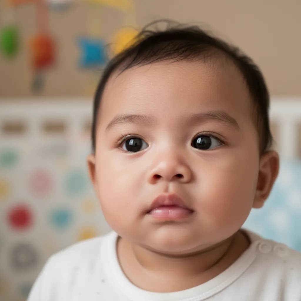 Tidak mengucapkan sepatah kata pun, seperti "dada" atau "mama" pada usia satu tahun.